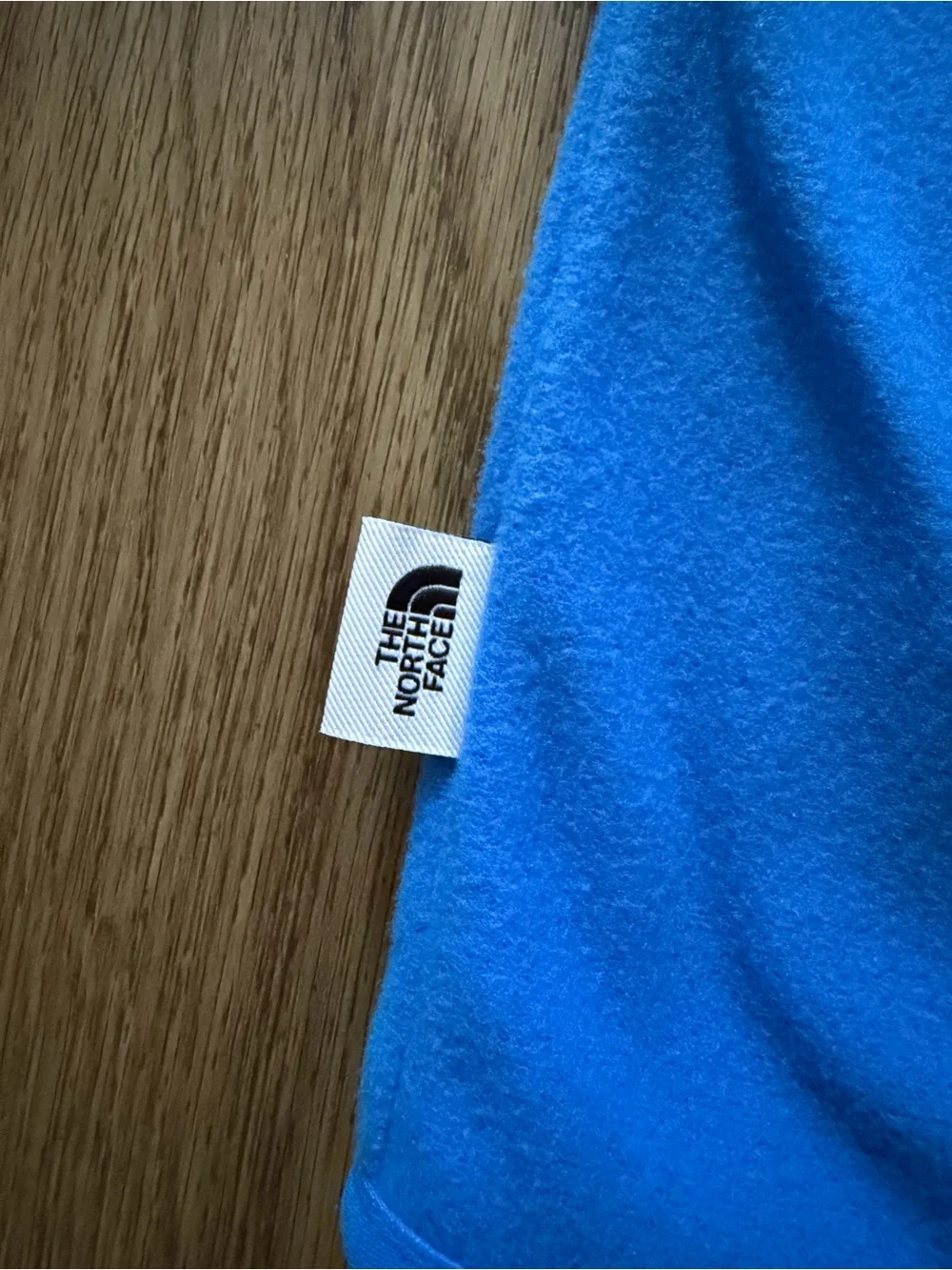The North Face Men’s Black & Blue Crewneck Fleece Hoodie